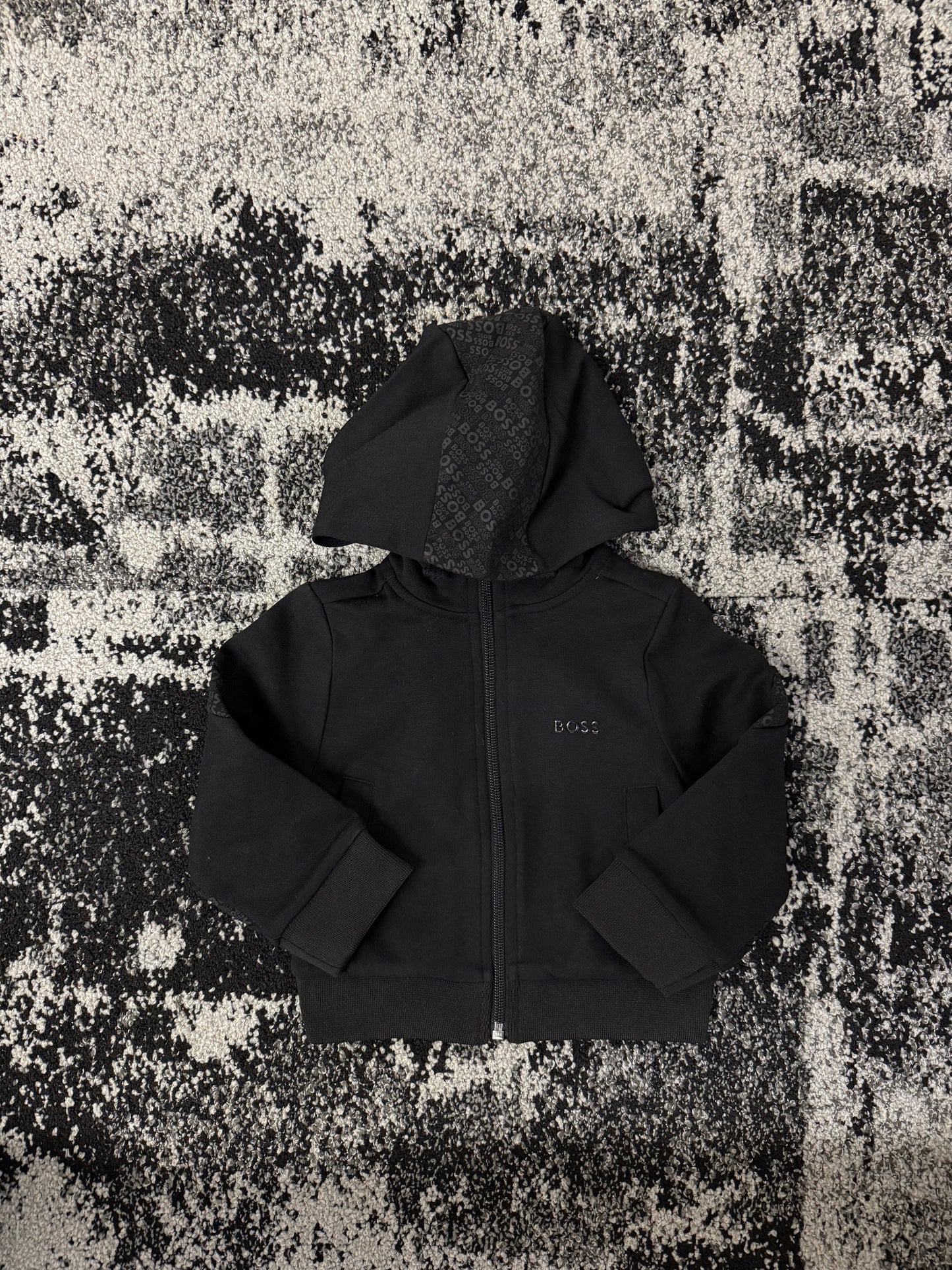 Zip-Up Hoodie Black