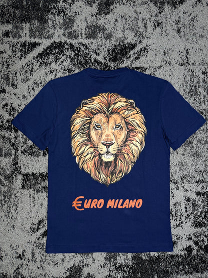 Lion Back Dk Blue